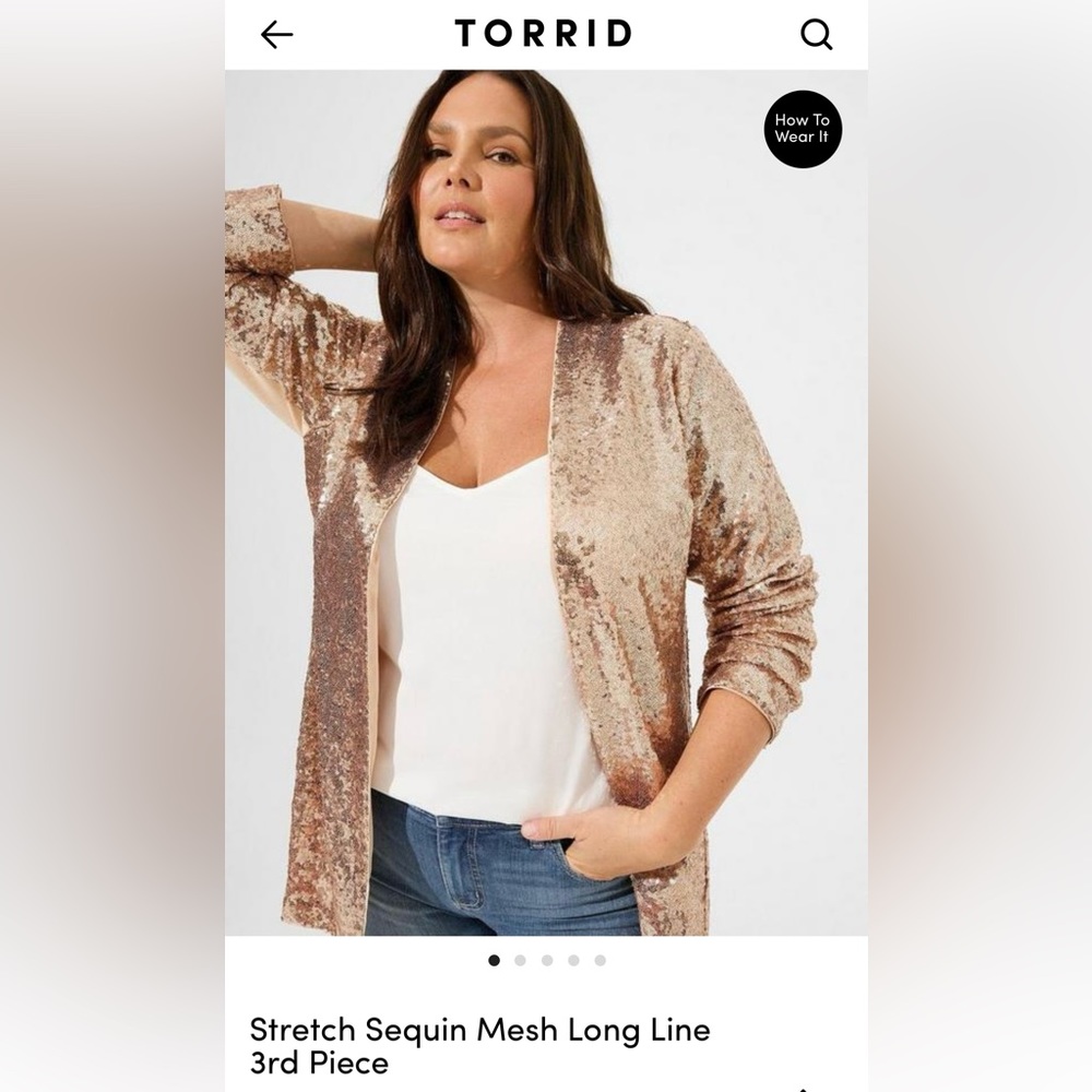 Torrid Sequin Jacket/Blazer